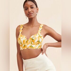 Farm rio crop top size medium